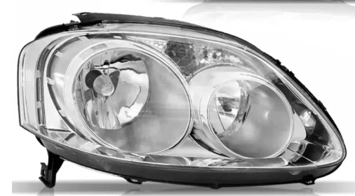 Farol Volkswagen Fox 2008 ate 2010 Duplo Cromado Lado Direito