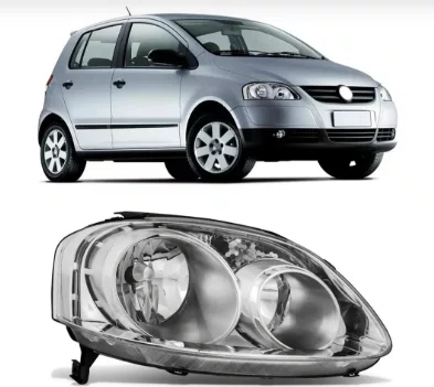 Farol Volkswagen Fox 2008 ate 2010 Duplo Cromado Lado Direito