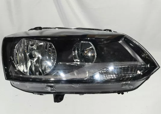 Farol Volkswagen Fox 2010 at 2014 Duplo Mascara Negra Lado Direito