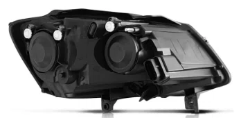 Farol Volkswagen Fox 2010 ate 2014 Duplo Mascara Negra Lado Esquerdo