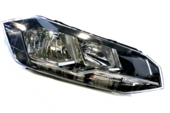 Farol VolksWagen Polo com Friso Cromado para 04 Lampada Lado Direito 2018 ate 2022.