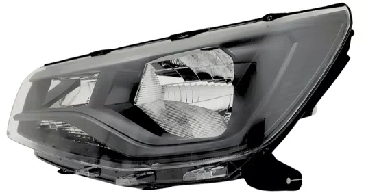 Farol Volkswagen Saveiro Robust G9 2023 at 2025 Friso Preto Lado Esquerdo