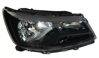 Farol Volkswagen Saveiro Robust G9 2023 ate 2025 Friso Preto Lado Direito