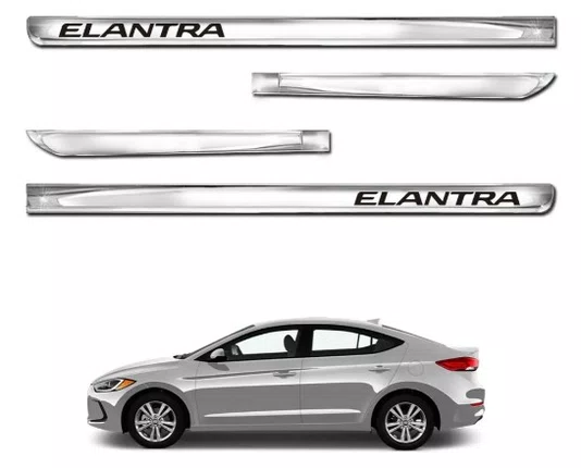 Friso Lateral Personalizado Branco - Hyundai Elantra