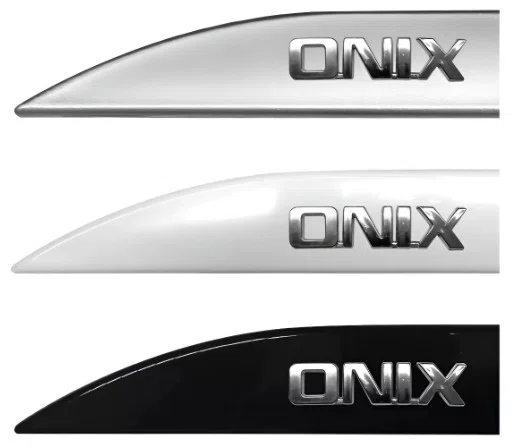 Friso Lateral Personalizado Cinza Grafite - Chevrolet Onix