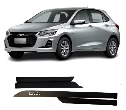Friso Lateral Personalizado Cinza Grafite - Chevrolet Onix