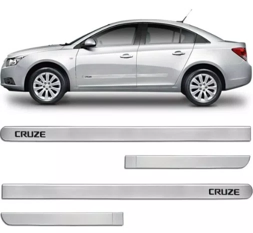 Friso Lateral Personalizado Prata - Chevrolet Cruze (Sedan e Sport6)