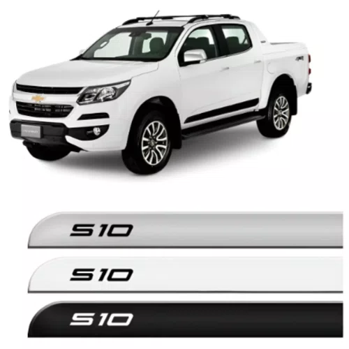 Friso Lateral Personalizado Prata - Chevrolet S10 (2012 em diante)
