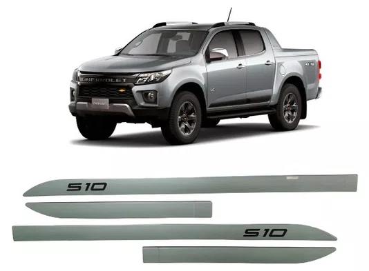 Friso Lateral Personalizado Prata - Chevrolet S10 (2012 em diante)