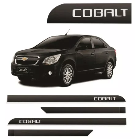 Friso Lateral Personalizado Preto - Chevrolet Cobalt