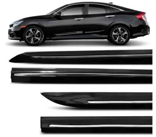 Friso Lateral Personalizado Preto - Honda Civic