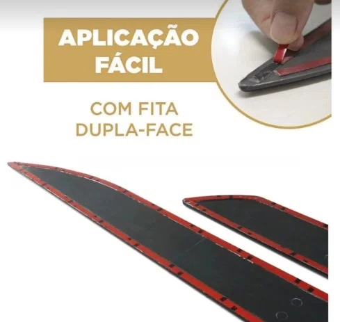 Friso Lateral Personalizado Preto - VW Voyage G6 (2013 a 2016)