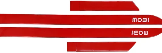 Friso Lateral Personalizado Vermelho - Fiat Mobi