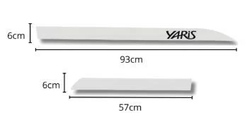 Friso Lateral Personalizado Yaris Branco