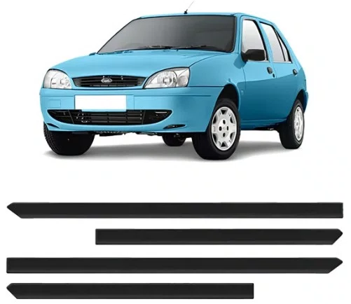 Friso Lateral Preto - Ford Fiesta 4 Portas (2000 a 2002)
