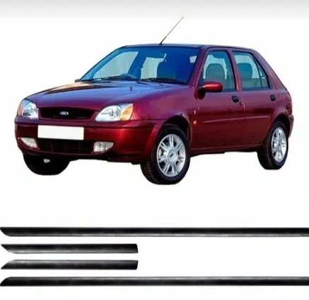 Friso Lateral Preto - Ford Fiesta 4 Portas (2000 a 2002)