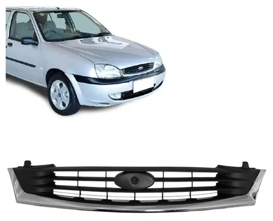 Grade do Radiador Cromada - Ford Fiesta (2000 a 2006)