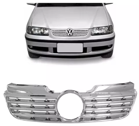 Grade do Radiador Cromada - Volkswagen Gol G3 Fase 2 (2003 a 2005)