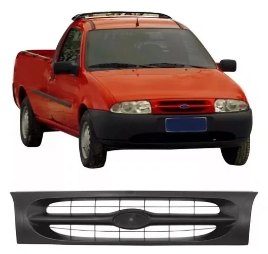 Grade do Radiador Preta - Ford Courier (1996 a 1999)