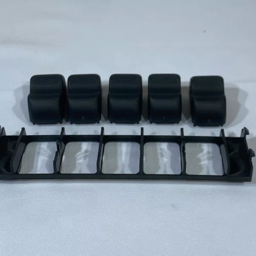 Kit de Botoes Falsos / Tampoes do Painel Central  Volkswagen Gol G2 ("Gol Bola")