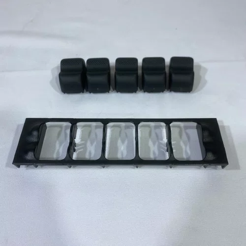 Kit de Botoes Falsos / Tampoes do Painel Central  Volkswagen Gol G2 ("Gol Bola")