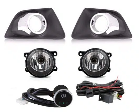 KIT FAROL AUXILIAR ECOSPORT 2012 A 2017 BOTAO MODELO UNIVERSAL
