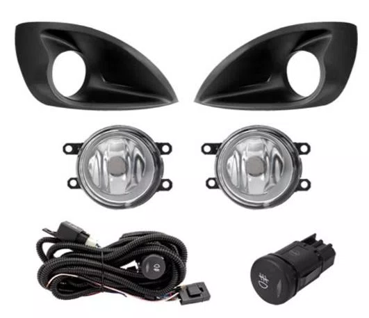 KIT FAROL AUXILIAR FIESTA 2010 A 2012 BOTAO MODELO ORIGINAL COM GRADE