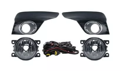 KIT FAROL AUXILIAR LOGAN/SANDERO 2019 A 2026 MOLDURA PRETA ARO CROMADO BOTAOO ORIGINAL