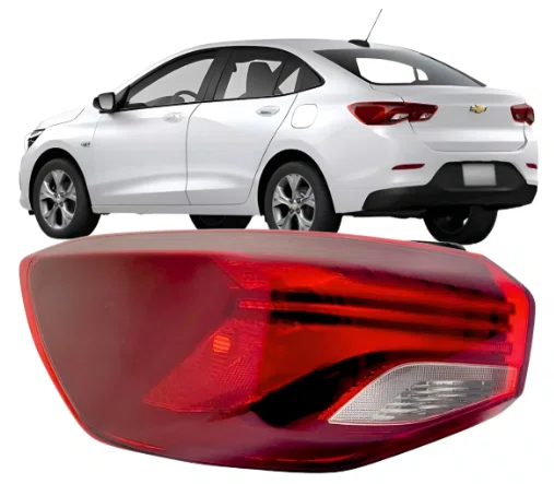 Lanterna Traseira de canto Onix Sedan (onix plus) Sem Led, Lado Esquerdo 2020 a 2025 bicolor.