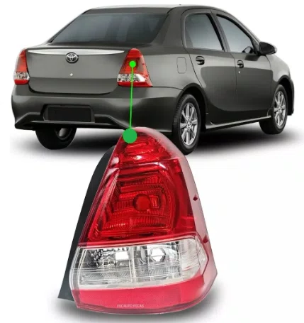 Lanterna Traseira Etios Sedan Lado Direito 2012 Ate 2016
