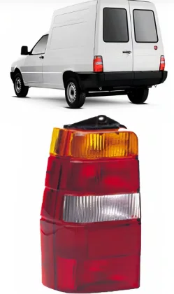 Lanterna Traseira Fiorino/Elba Tricolor Lado Esquerdo 1986 Ate 1999
