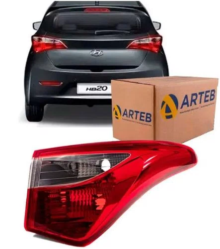 Lanterna Traseira Hyundai HB20 Hatch 2012 a 2015 - Canto Lado Direito Original Arteb