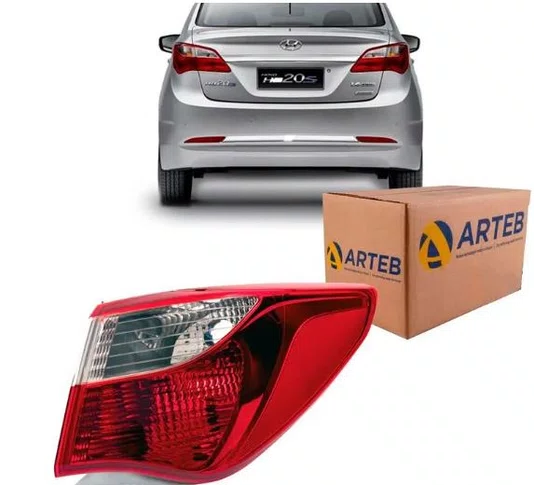 Lanterna Traseira Hyundai HB20S Sedan 2012 a 2015 - Canto Lado Direito Original Arteb
