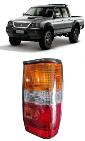 Lanterna Traseira L200 1992 A 2006 Lado Direito Aro Preto
