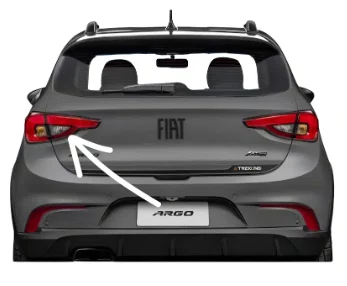 Lanterna Traseira Mala Lado Esquerdo Fiat Argo 2017 Ate 2023