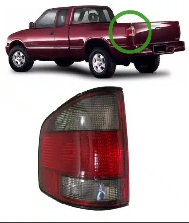 Lanterna Traseira S10 Chevrolet Fume Claro Lado Esquerdo 1995 Ate 2000