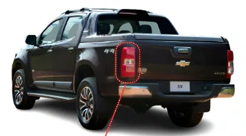 Lanterna Traseira S10 LTZ Com Led e Com Luz de Neblina Lado Esquerdo 2012 Ate 2024