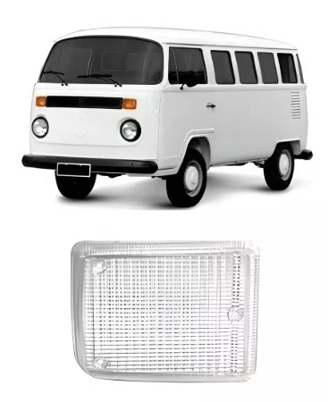 Lente de Lanterna Dianteira (Pisca) Volkswagen Kombi Cristal | Padro Original