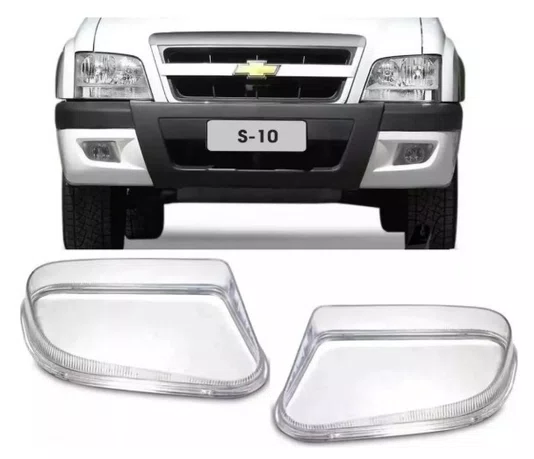 Lente (Vidro) do Farol Auxiliar (Milha) | Chevrolet S10 (2001 a 2011) | Lado Direito