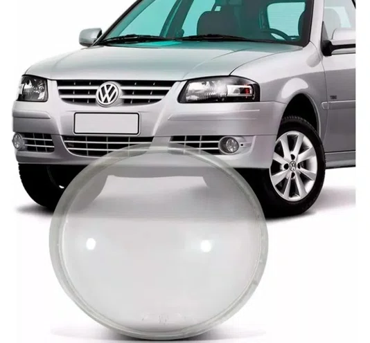 Lente (Vidro) do Farol Auxiliar (Milha) | VW Gol G4 e Fox | Lado Direito