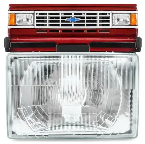 Lente (Vidro) do Farol Principal | Chevrolet D20 (1980 a 1992) | Lado Esquerdo