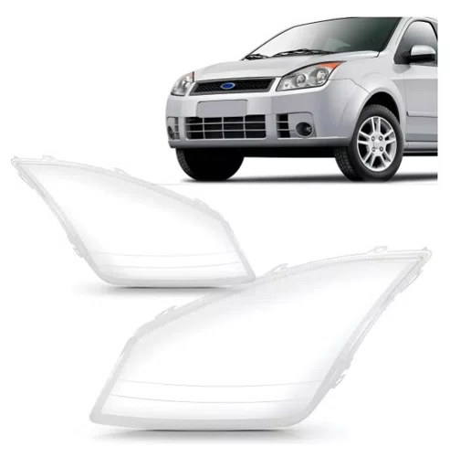 Lente (Vidro) do Farol Principal | Ford Fiesta (2008 a 2010) | Lado Direito
