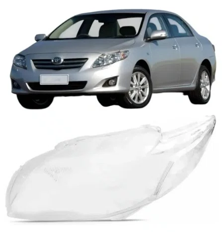 Lente (Vidro) do Farol Principal | Toyota Corolla (2009 a 2011) | Lado Esquerdo