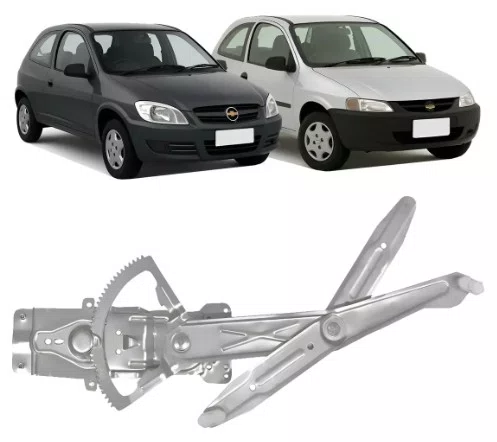 Maquina de Vidro Eletrica Direita Motor 10 Dentes Celta 2 Portas (2001 a 2014)