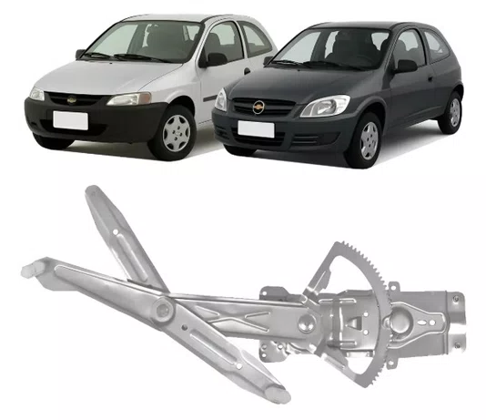 Maquina de Vidro Eletrica Esquerda Motor 10 Dentes Celta 2 Portas (2001 a 2014)