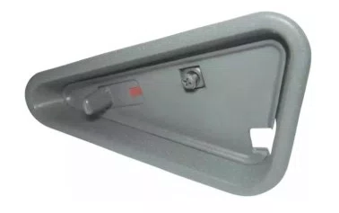 Moldura da Macaneta Interna (Dianteira Esquerda / Cinza)  Chevrolet S10 e Blazer (1995 a 2011)