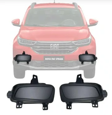 Moldura do Farol de Milha Direita  Nova Fiat Strada (2020-2026)  Original Fiat