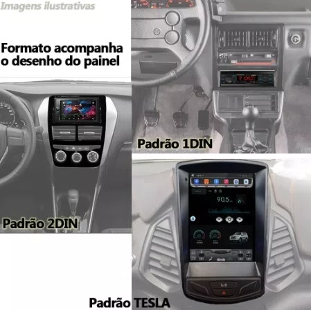 Moldura do Painel do Radio Cinza com Porta Objetos Toyota Etios