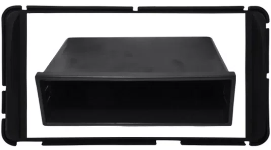 Moldura do Painel do Radio Preto com Porta-Objetos - Toyota Etios