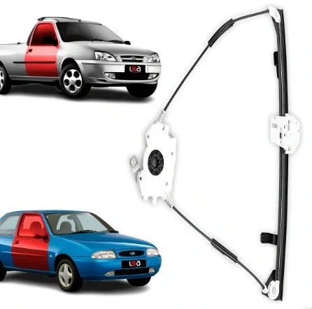 Maquina de Vidro Eletrico Dianteira Direita Ford Fiesta Street Courier 2 Portas